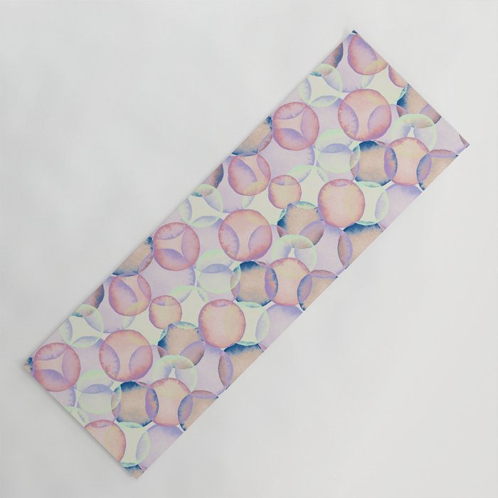 Watercolor circles overlay Yoga Mat Gallery Image 1