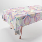 Watercolor circles overlay Tablecloth Gallery Image 1