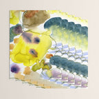 Spring Equinox 2 x colorful yellow watercolor abstract painting happy Wrapping Paper Gallery Image 3