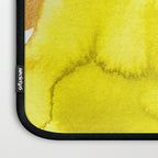 Spring Equinox 2 x colorful yellow watercolor abstract painting happy Laptop Sleeve Gallery Image 3