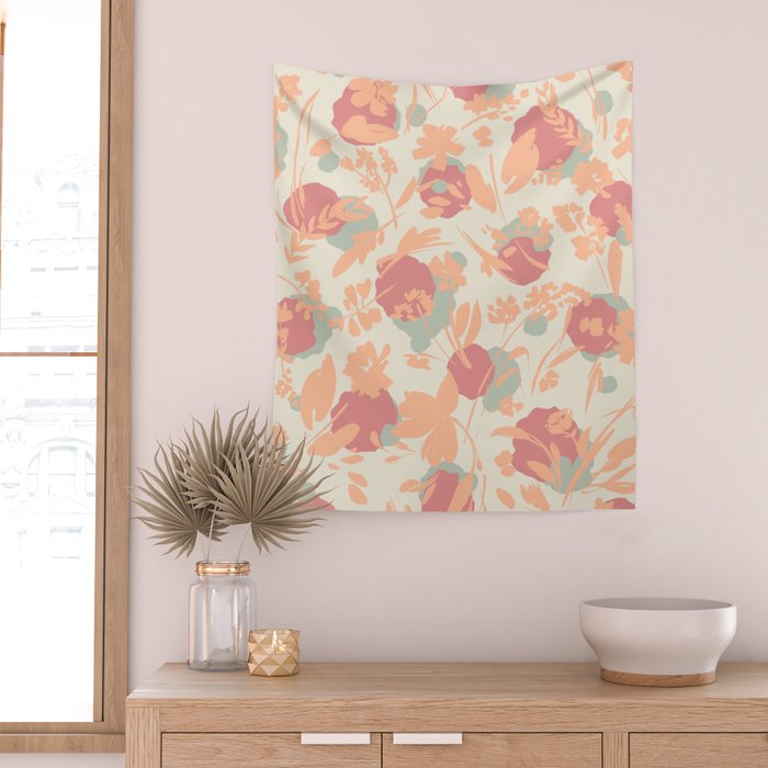 Abstract wild garden 2SM Wall Tapestry Gallery Image 2