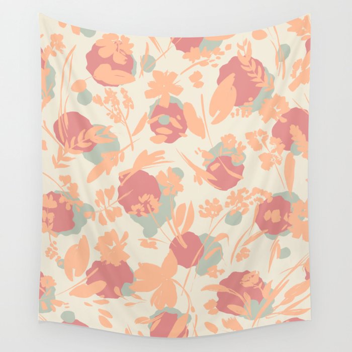 Abstract wild garden 2SM Wall Tapestry Gallery Image 1