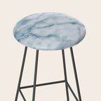 Light blue marble texture Stool Gallery Image 2
