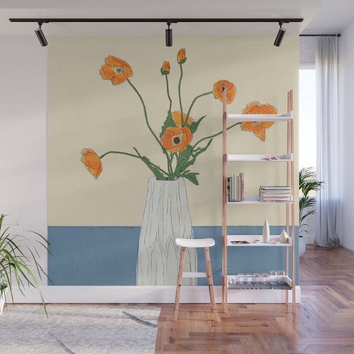 Dear Reminder Blue Wall Mural Gallery Image 1