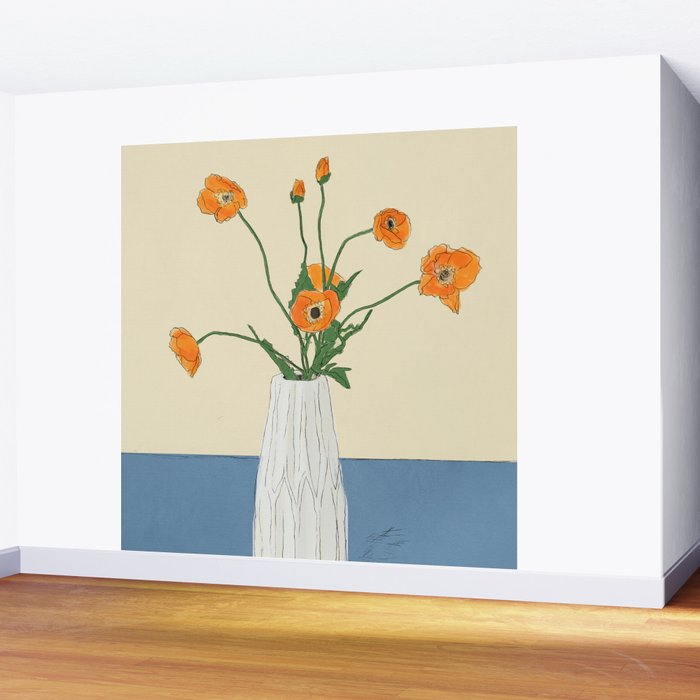 Dear Reminder Blue Wall Mural Gallery Image 2