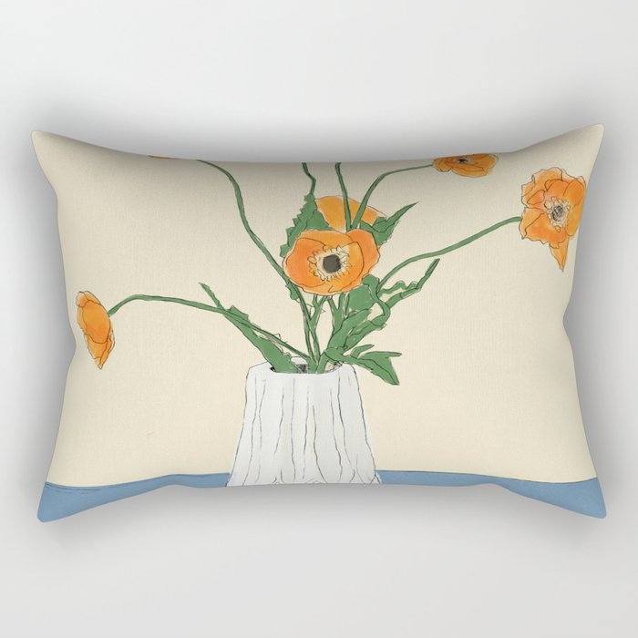 Dear Reminder Blue Rectangular Pillow Gallery Image 1
