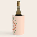 Retro evil eye - neutrals Wine Chiller Gallery Image 3