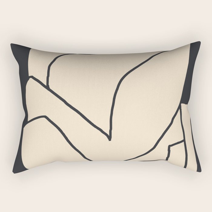 Abstract line art 2/1 Rectangular Pillow Gallery Image 2