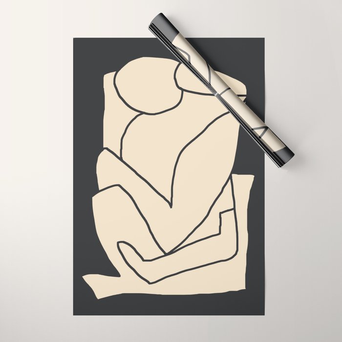 Abstract line art 2/1 Wrapping Paper Gallery Image 1