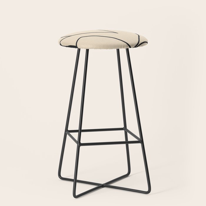 Abstract line art 2/1 Stool Gallery Image 1