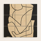 Abstract line art 2/1 Wood Wall Art Gallery Image 1