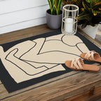 Abstract line art 2/1 Outdoor Rug Gallery Image 2