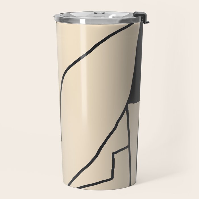 Abstract line art 2/1 Travel Mug Gallery Image 2