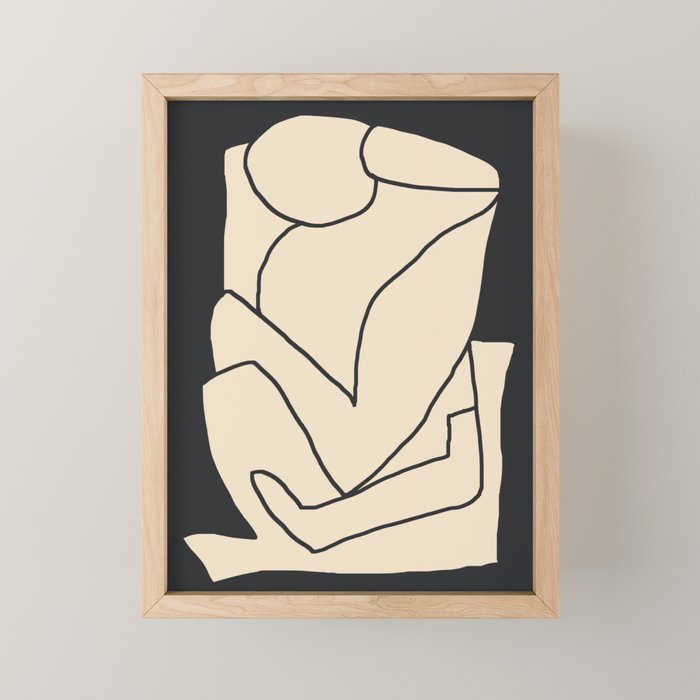 Abstract line art 2/1 Mini Art Print Gallery Image 1