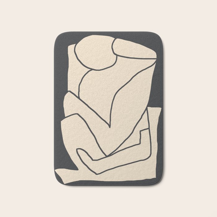 Abstract line art 2/1 Bath Mat Gallery Image 1