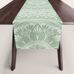 Bloom- Sage Green Table Runner Gallery Image 1