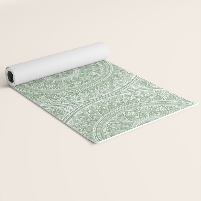 Bloom- Sage Green Yoga Mat Gallery Image 2