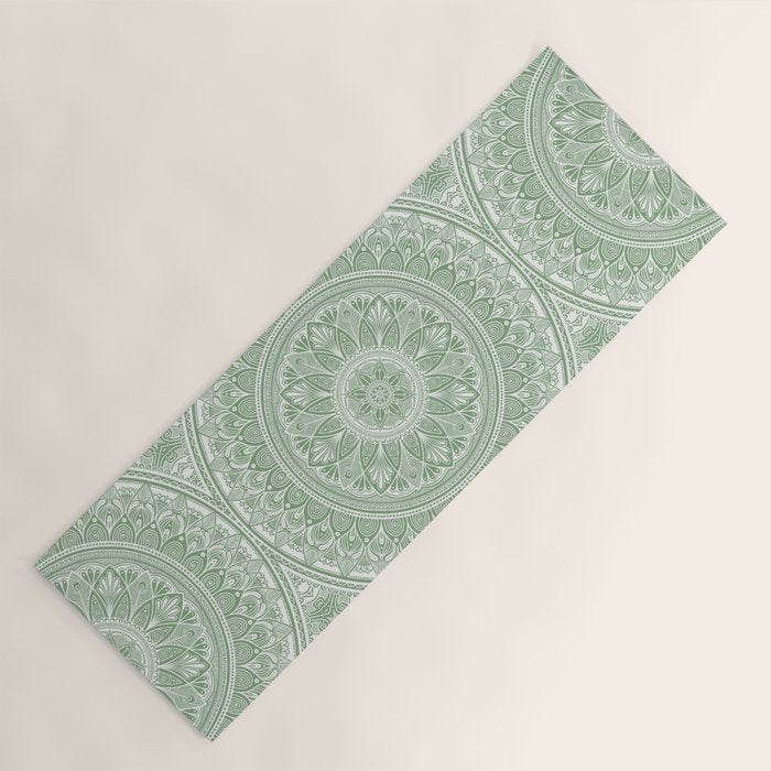 Bloom- Sage Green Yoga Mat Gallery Image 1