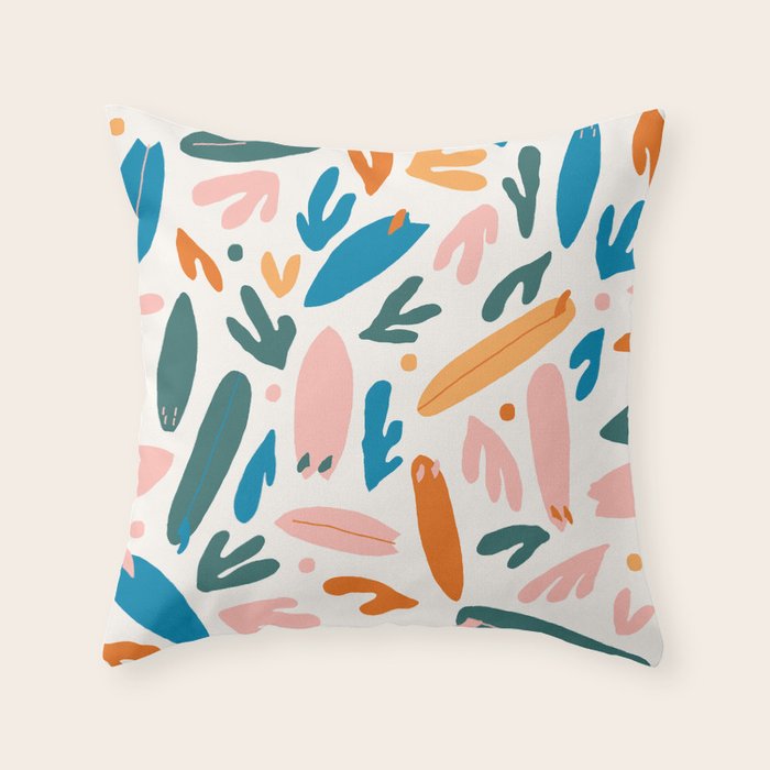 Surfboards Throw Pillow Gallery Image 6