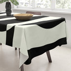 Abstract Composition in Black and White Tablecloth Gallery Image 3