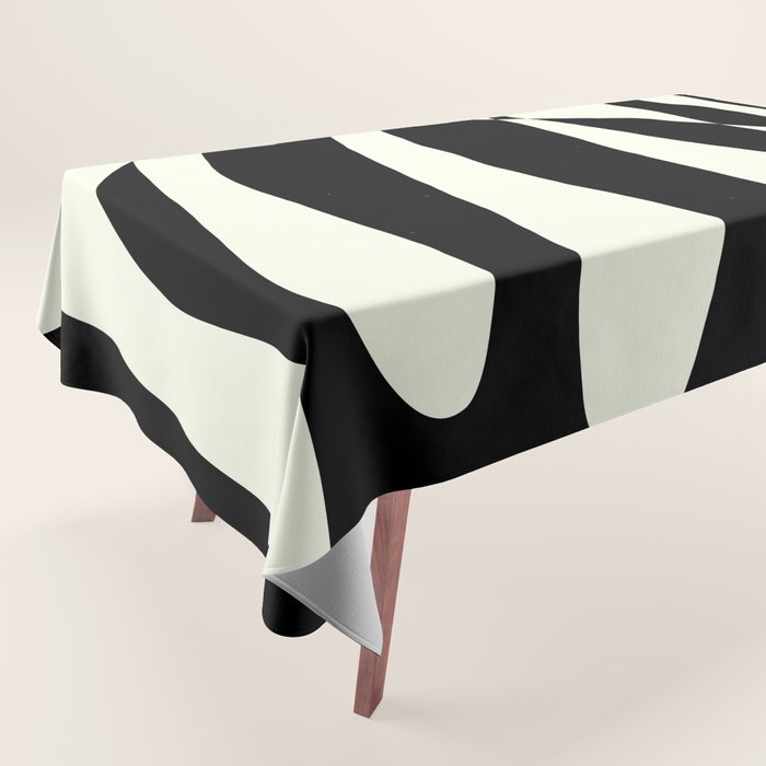 Abstract Composition in Black and White Tablecloth Gallery Image 1