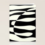 Abstract Composition in Black and White Stationery Card Gallery Image 2