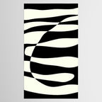 Abstract Composition in Black and White Tablecloth Gallery Image 2