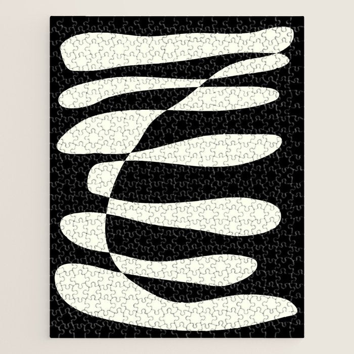 Abstract Composition in Black and White Jigsaw Puzzle Gallery Image 1