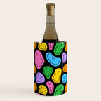 Colorful smiling happy face cartoon pattern Wine Chiller Gallery Image 3
