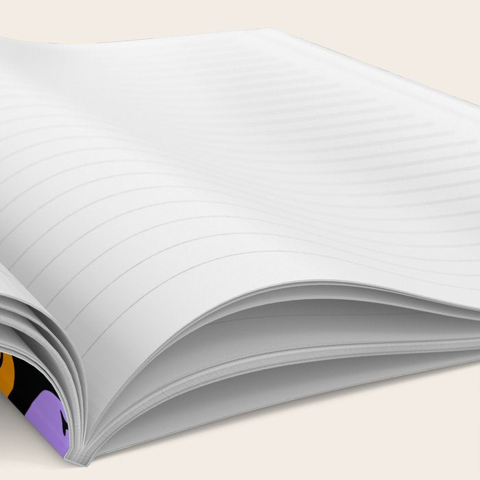 Colorful smiling happy face cartoon pattern Notebook Gallery Image 2