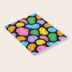 Colorful smiling happy face cartoon pattern Notebook Gallery Image 2