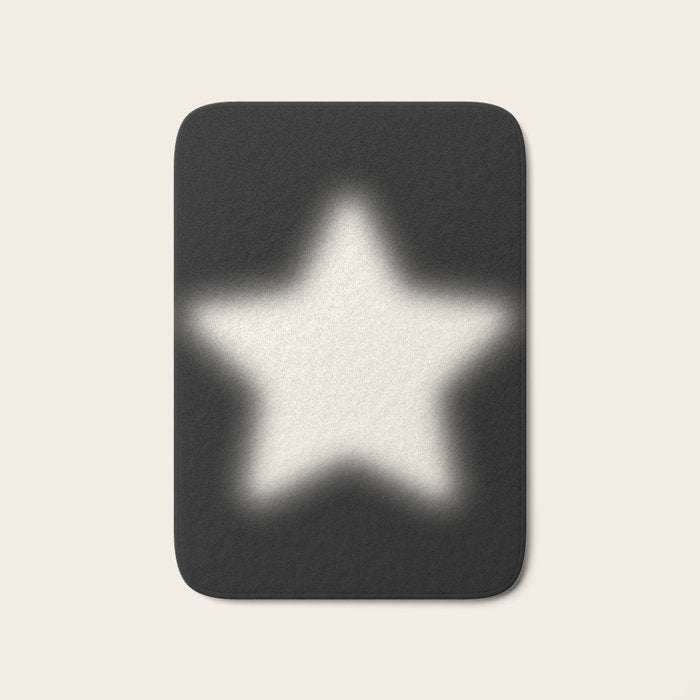 Starry Night Black Bath Mat Gallery Image 1