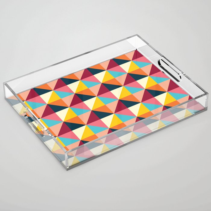 Colorful Houses Acrylic Tray Gallery Image 1