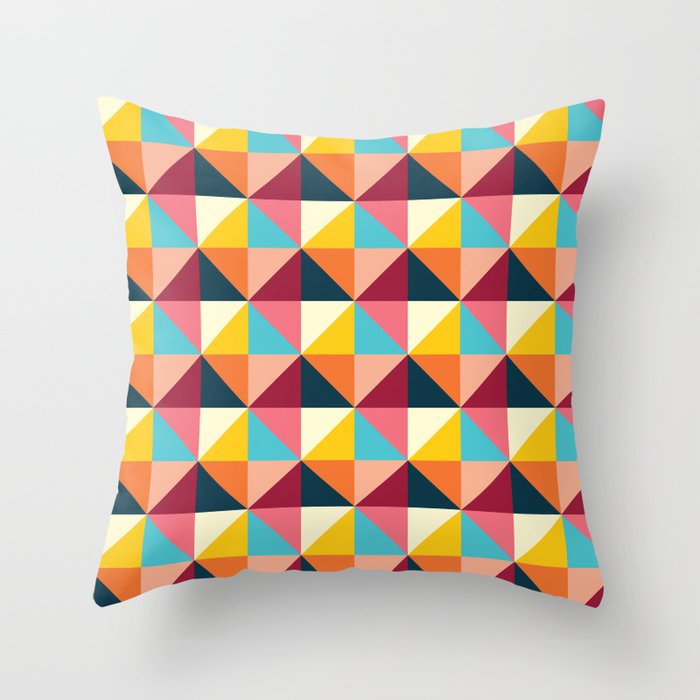 Colorful Houses Throw Pillow Gallery Image 6