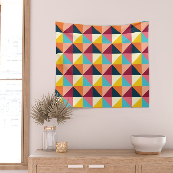 Colorful Houses Wall Tapestry Gallery Image 2