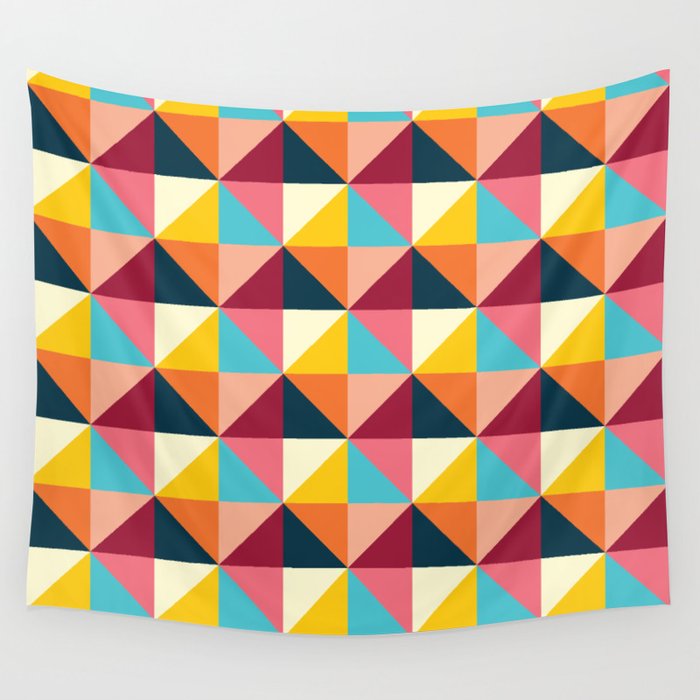 Colorful Houses Wall Tapestry Gallery Image 1