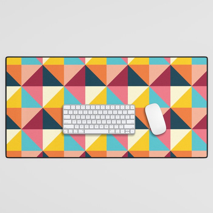 Colorful Houses Desk Mat Gallery Image 1