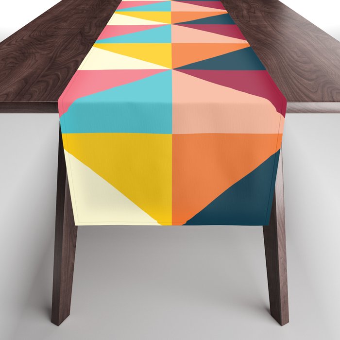 Colorful Houses Table Runner Gallery Image 1