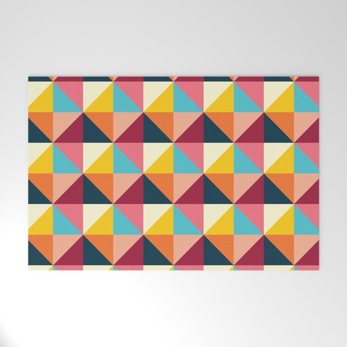 Colorful Houses Welcome Mat Gallery Image 1