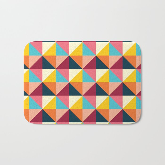 Colorful Houses Bath Mat Gallery Image 1