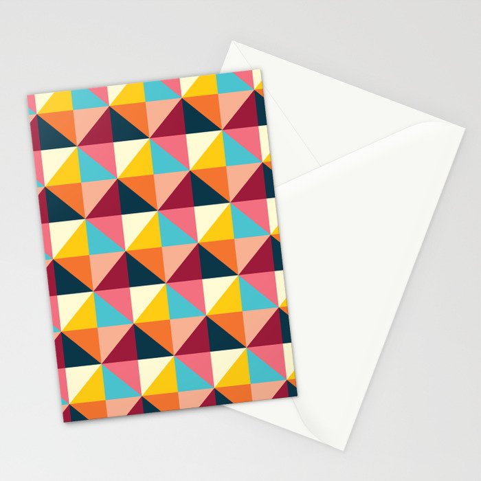 Colorful Houses Stationery Card Gallery Image 2