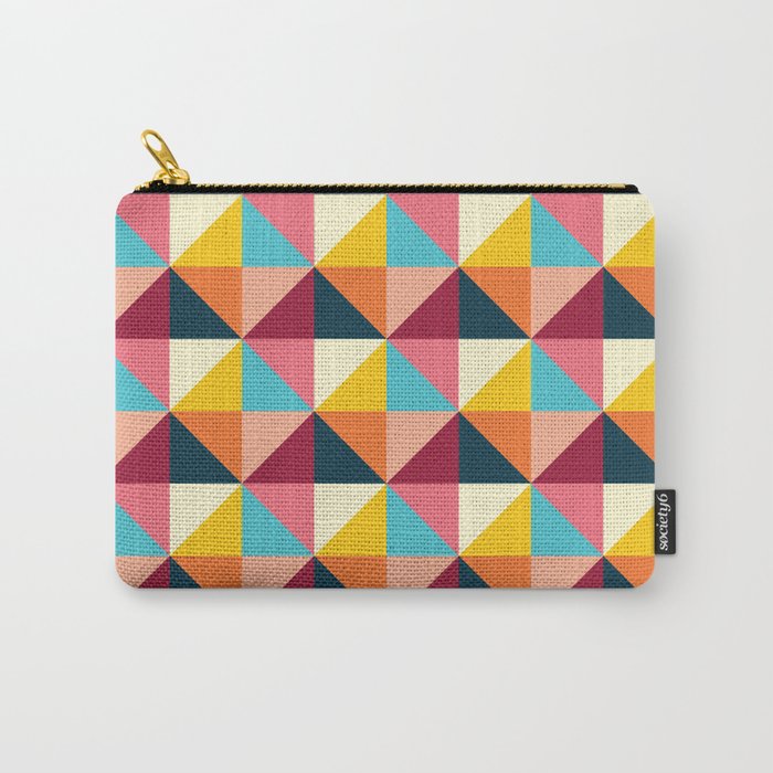 Colorful Houses Carry All Pouch Gallery Image 1