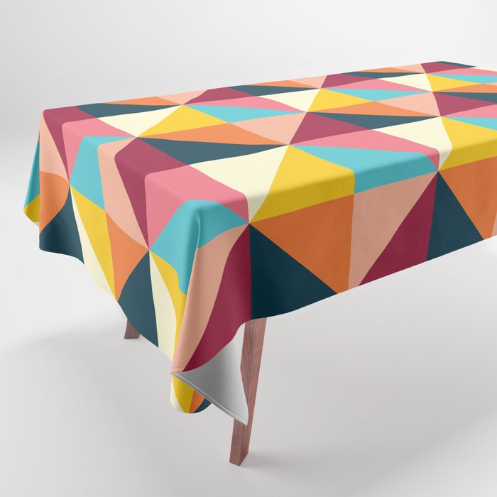 Colorful Houses Tablecloth Gallery Image 1