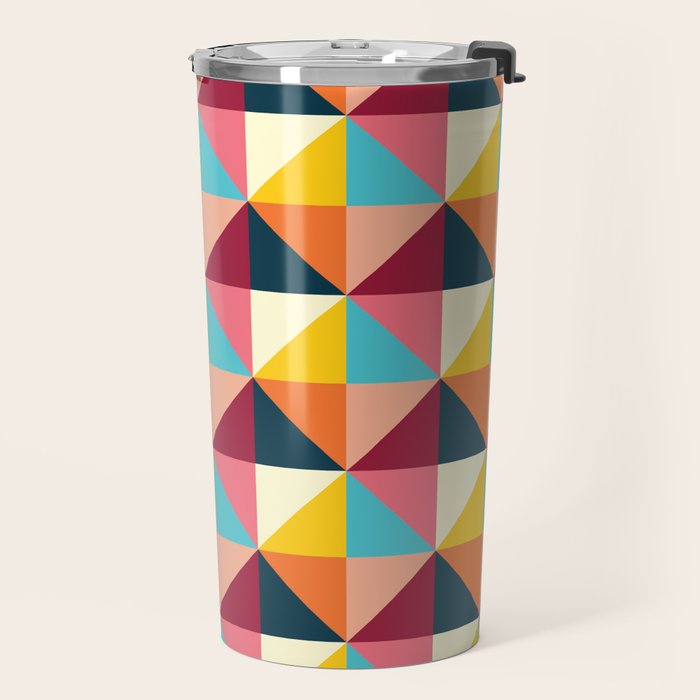 Colorful Houses Travel Mug Gallery Image 2