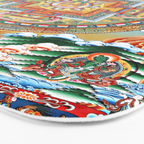 Tibetan Buddhist Vajrayana Teachings Thangka Bath Mat Gallery Image 3