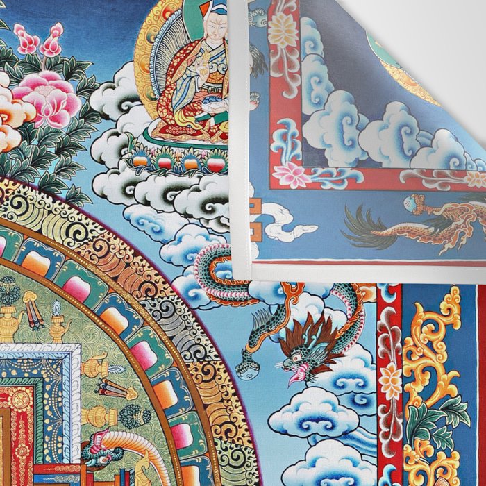 Tibetan Buddhist Vajrayana Teachings Thangka Wall Tapestry Gallery Image 3