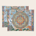 Tibetan Buddhist Vajrayana Teachings Thangka Placemat Gallery Image 1
