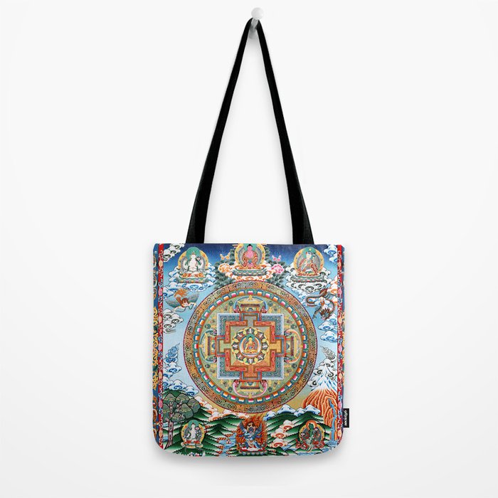 Tibetan Buddhist Vajrayana Teachings Thangka Tote Bag Gallery Image 2