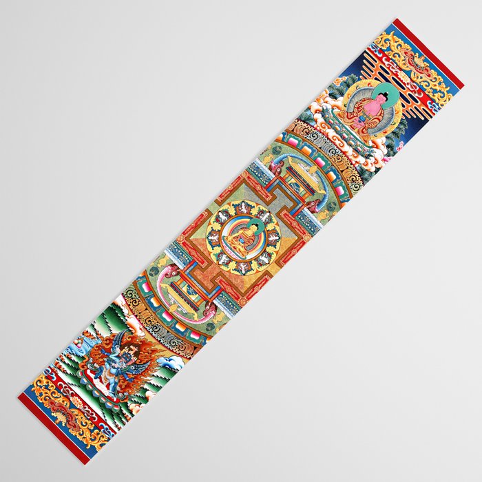 Tibetan Buddhist Vajrayana Teachings Thangka Table Runner Gallery Image 3