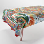 Tibetan Buddhist Vajrayana Teachings Thangka Tablecloth Gallery Image 1